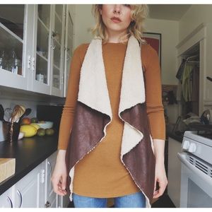 Faux Suede Vest